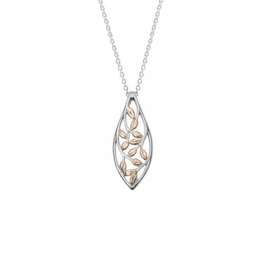 Rose gold vine on sale necklace