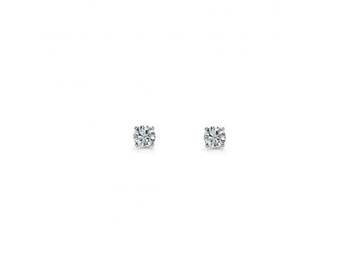 Ellani Stg CZ 4mm Earrings image