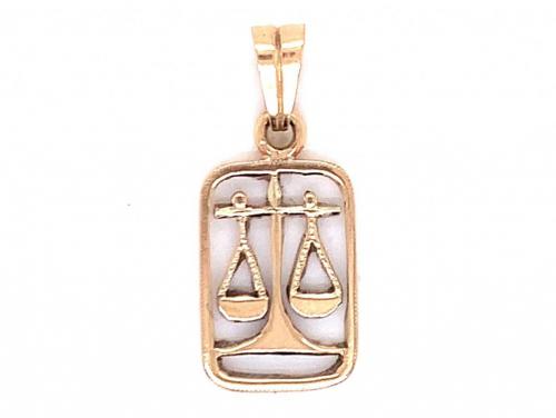 9ct Libra Pendant image