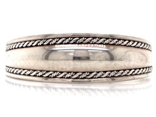 Sterling Silver Roped Cuff Bracelet image