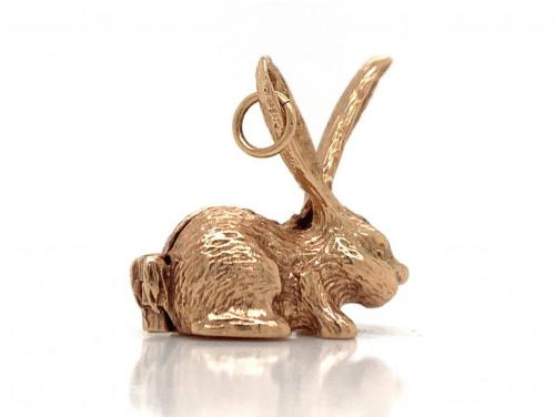 9ct Opening Rabbit Charm image