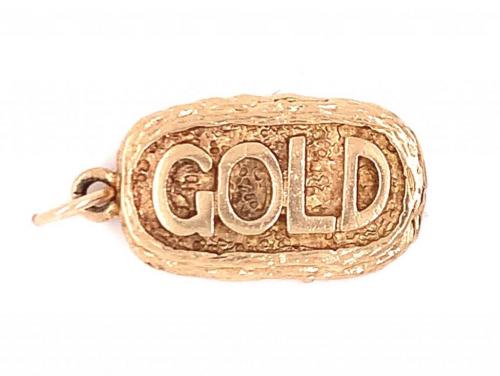 9ct 1/4oz Gold Ingot Charm image