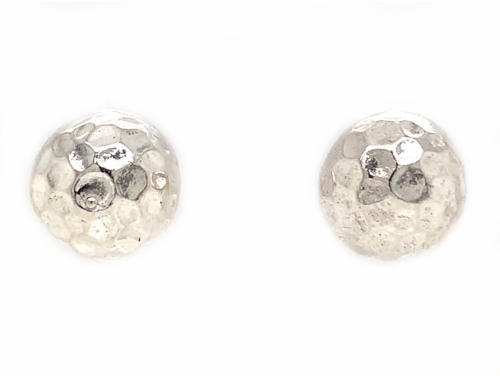 Sterling Silver Hammered Stud Earrings image