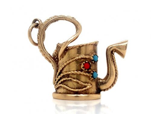 9ct Turquoise Coral Watering Can image