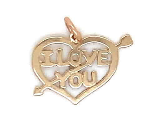 9ct 'I Love You' Charm image