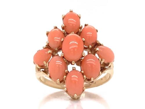 10ct Coral Dress Ring image