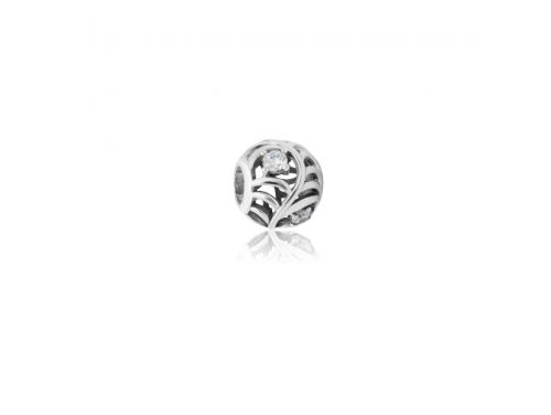 Evolve Stg CZ April Birthstone Bead image