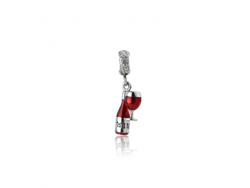 Evolve Stg Enamel NZ Wine Charm Bead image