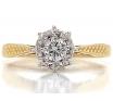 18ct Illusion Set Diamond Solitaire Ring TDW 0.18ct image