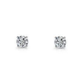 Ellani Stg CZ 5mm Earrings image