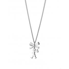 Karen Walker Stg Mini Girl With A Bow Necklace image