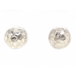 Sterling Silver Hammered Stud Earrings image