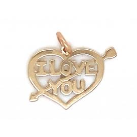 9ct 'I Love You' Charm image