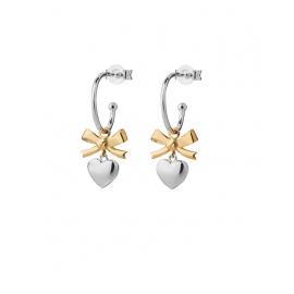 Karen Walker Stg/9ct Yellow Gold Mini Superlove Hoop Earrings image