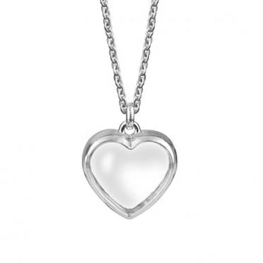 S050722 stow silver heart locket chain